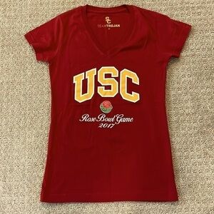 Team Trojan USC Rose Bowl Game 2017 V-Neck Shirt
